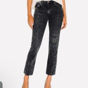 Free People We The Free Vixen Rock & Roll Cigarette Jeans